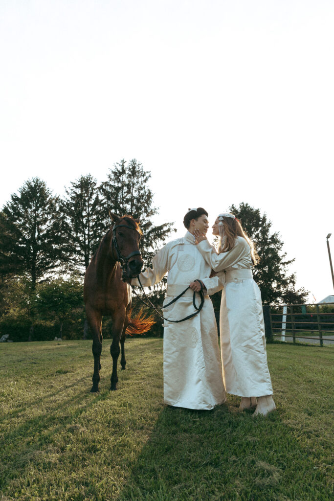 Engagement Session With horses in Maryland