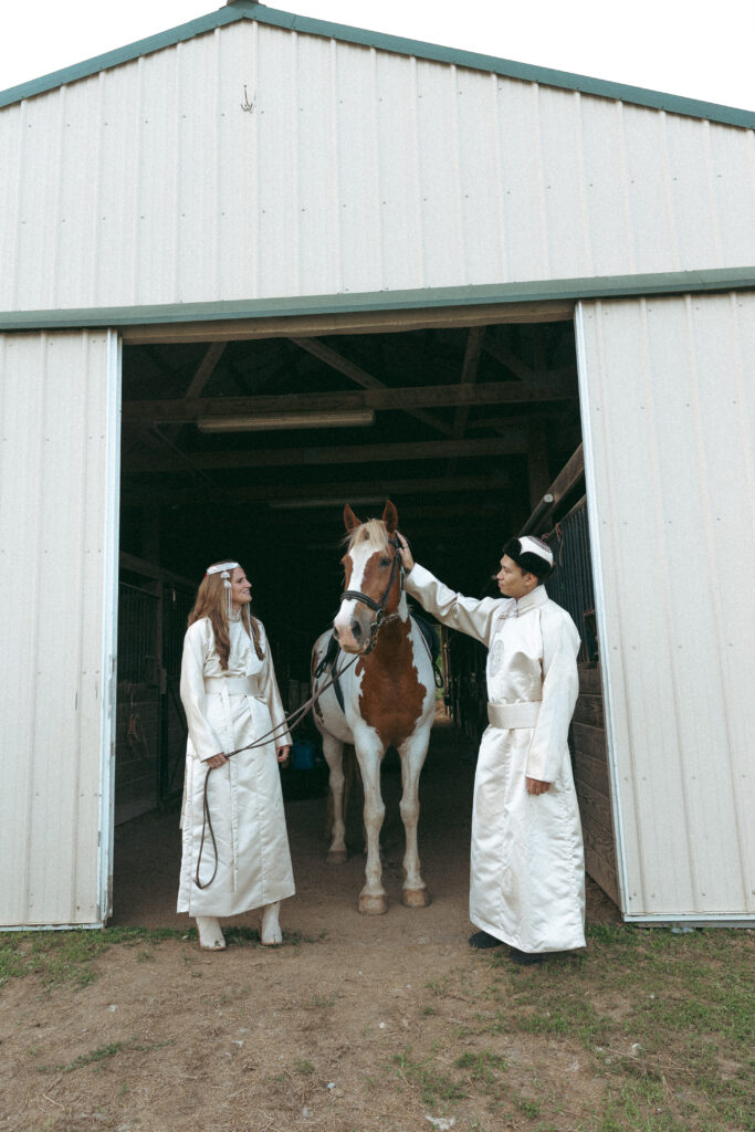 Engagement Session With horses in Maryland