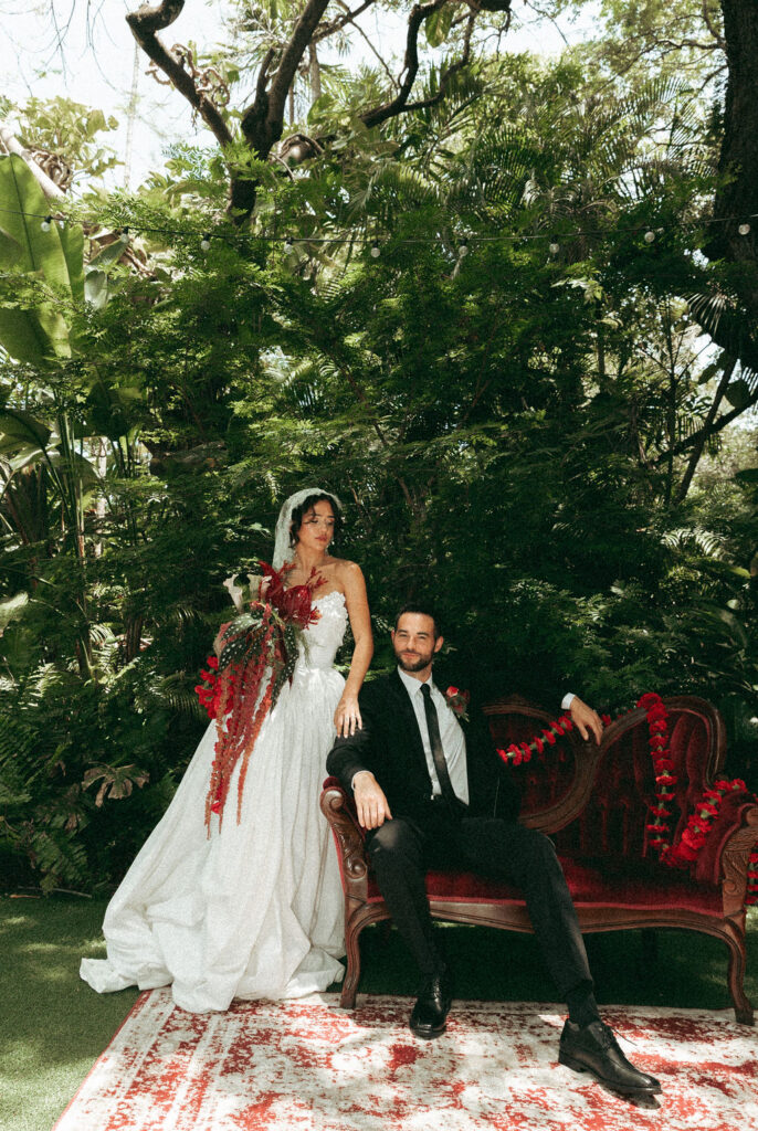 Red and Green Wedding Color Scheme