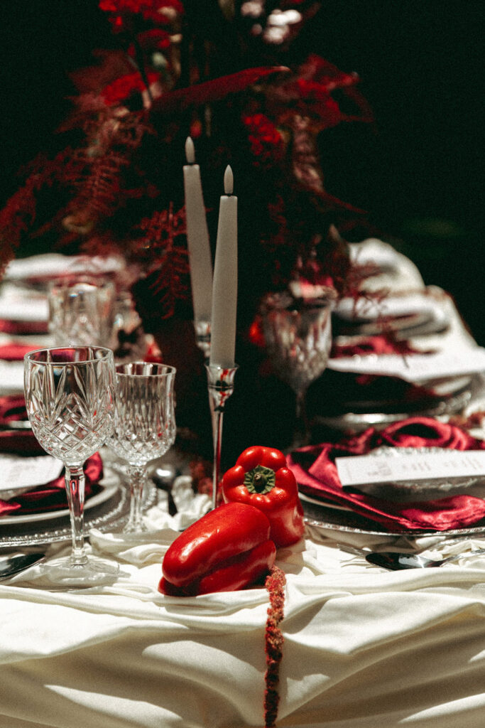 Wedding Table with Peppers